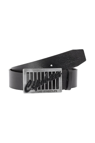 Cipo & Baxx CG191 Metal Tokalı Hakiki Deri Siyah Kemer