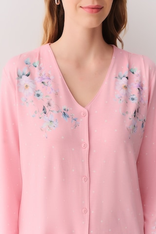 Suwen Jane Maskülen Pijama Takımı Sh26216660b1111 Pembe Puantiyeli