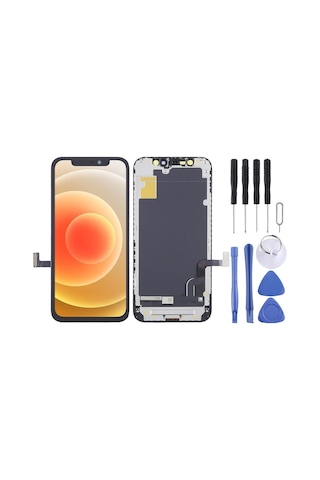 Apple Uyumlu iPhone 12 Mini Lcd Ekran Dokunmatik Siyah Lw