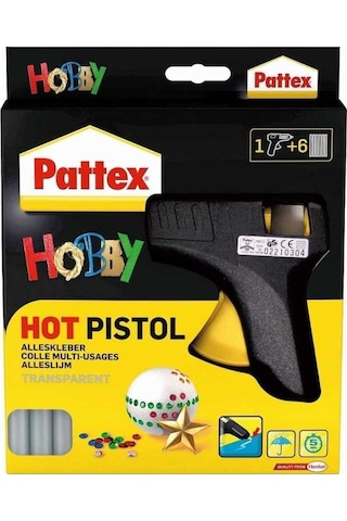 Pattex Silikon Tabancası + 6 Mum Sıcak Silikon Set Henkel N11.2141