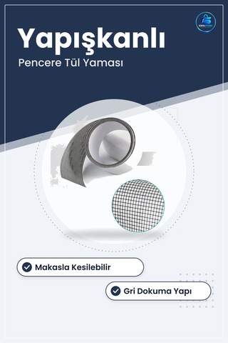 Pencere Sineklik Tamir Bandı 2 Mt X 5 Cm Yapışkanlı Böcek Önleyic