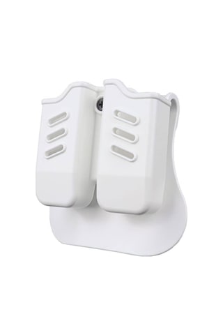 Bg Black Grips Taktik Polimer Çiftli Şarjörlük Beyaz Renk