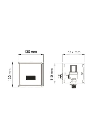 Fause Kfb104 Sıva Altı Fotoselli Pisuvar Bataryası