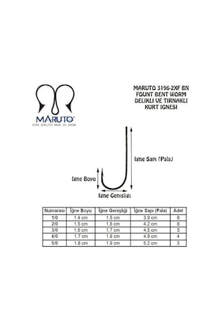 Maruto 3196-2xf Bn İğne 2/0