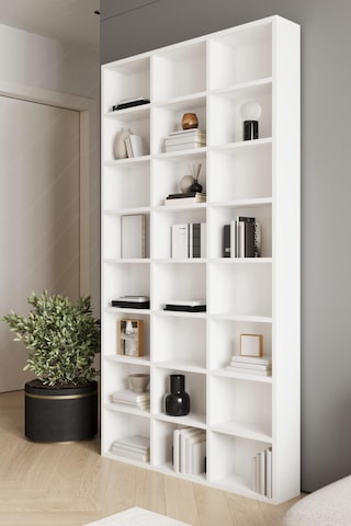 Albefa 109zeynep 24 Raflı Çok Amaçlı Dolap - Kitaplık Beyaz