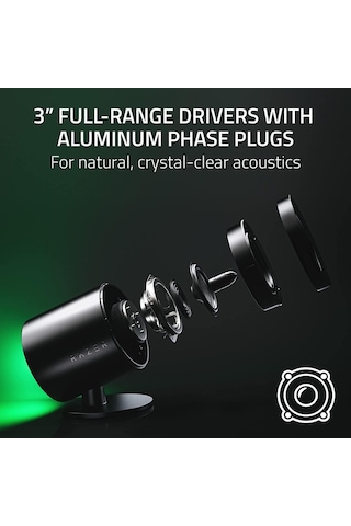 Nommo V2 Pro - Kablosuz Subwoofer'lı Tam Aralıklı 2.1 Pc Oyun Hoparlörleri 3 İnç Tam Aralıklı Sürücüler, Alü