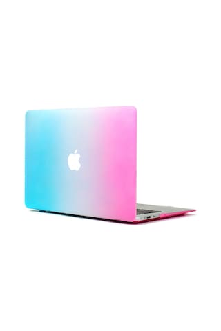 Apple Uyumlu MacBook Aır 13.3 A1466 Kılıf 2In1 Mat Doku Case Kırmızı
