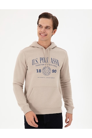 U.s. Polo Assn. Erkek Taş Sweatshirt 50293446-vr049 Taş