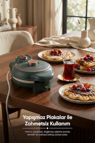 Fressi FR-TM59 1000 W Tost Ve Waffle Makinesi