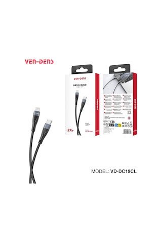 Ven-dens Vd-dc19cl Premium Type-c Lightning Şarj Ve Data Kablosu