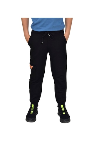 Erkek Çocuk Tek Kargo Cepli Eşofman Altı Bgl-st04630 Siyah