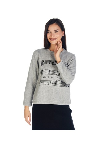 Crystal Taş Baskılı Sweatshirt 001