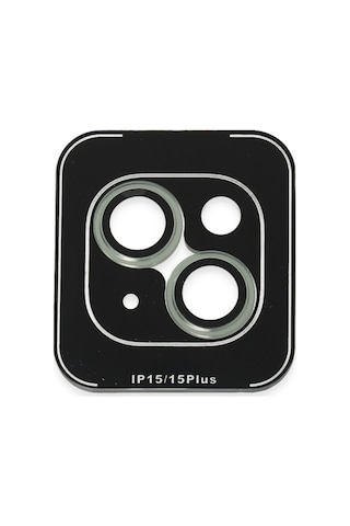Joko Apple, Uyumlu iPhone 15 Pvd Metal Kamera Lens - Semeglbl - 53 Açık Yeşil