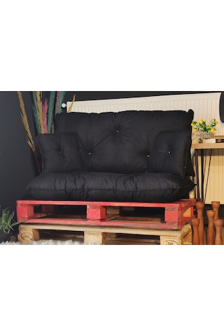 Colormix Moscow, Palet Üstü Minder, Bahçe Minderi, Balkon Minderi , Yer Minderi, Siyah