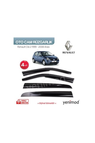 Renault Clio 2 1999 - 2008 Arası 4Lü Cam Rüzgarlık