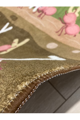 Merinos Halı Çocuk Halısı Kaymaz Tabanlı Kısa Tüylü 100x150 Ebatl
