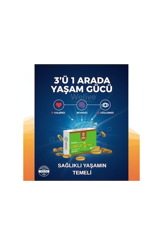 Omega 3 Balık Yağı 90 Yumuşak Kapsül