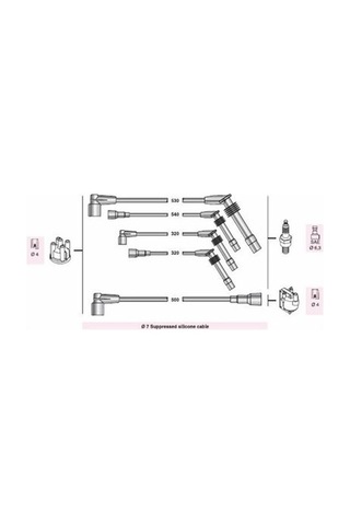 Buji- Kablosu Astra F 1600-2000 8v 1993-98 Netex Ntx Sp03 328