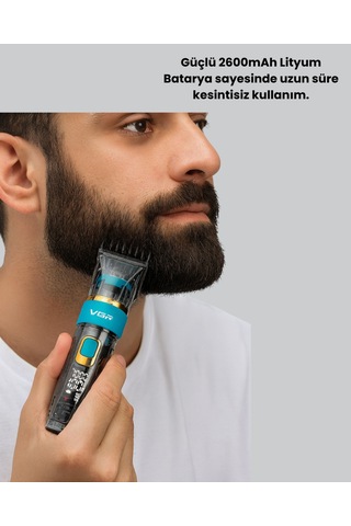 Vgr V-695 Profesyonel Saç Ve Sakal Kesme Makinesi Şarjlı Ve Kablolu Kullanım -