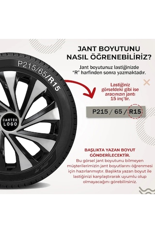 Volkswagen Golf 14'' Inç Piano Black 4lü Set Jant Kapağı Çelik Jant Görünümlü