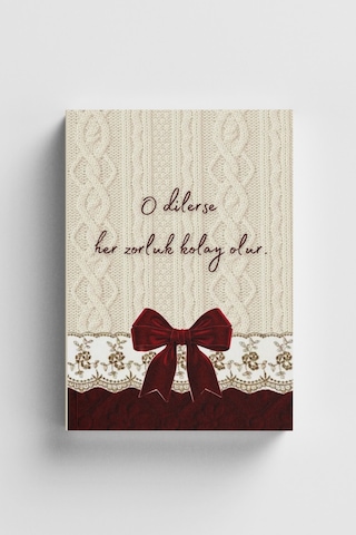 Vintage Serisi 10 O Dilerse Her Zorluk Kolay Olur Bullet Journal A5 Noktalı Defter Çok Renkli
