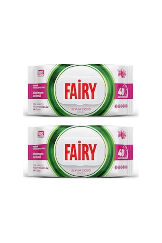 Fairy Yüzey Temizlik Havlusu 100 Lü Lilyum Çiçeği X 2 Adet Beyaz