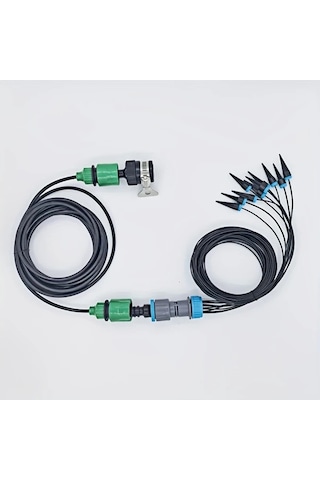 Elmpaly Yeni Uzatma Hortumlu 10 Başlıklı Damla Sulama Seti Bahçe Sulama Sistemi