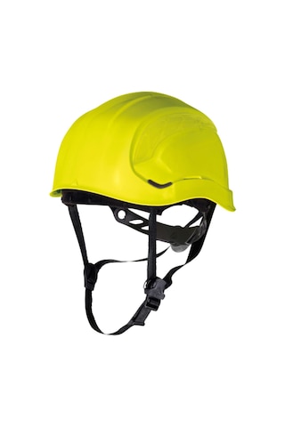 Deltaplus Granıte Peak Sarı Baret Yüksekte Çalışma İçin Elektrik Yalıtımlı İnşaat Bareti, Abs, 3 Noktalı Çene Kayışı İle Donatılmış