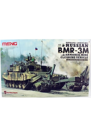 Meng Ss-011 1/35 Ölçek, Rus Bmr-3m T90 Mayın Temizleme Aracı, Plastik Model Kiti-55504