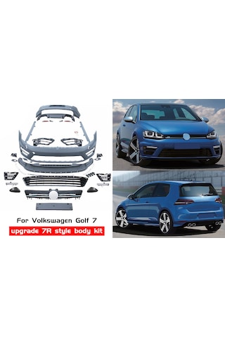 Vw Golf7 Vıı Için 7r Bodykit Tam Dolu/eksiksiz Body Kit Seti