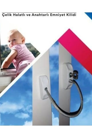 Çelik Halatlı Anahtarlı Pimapen Kilidi