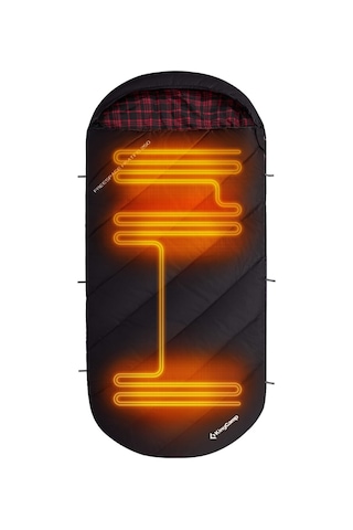 Kingcamp Freespace Heating 250 Isıtmalı Termal Uyku Tulumu Siyah