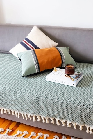 Yıldız Küçük Çekyat Örtüsü Yeşil 115x200 Cm Yeşil