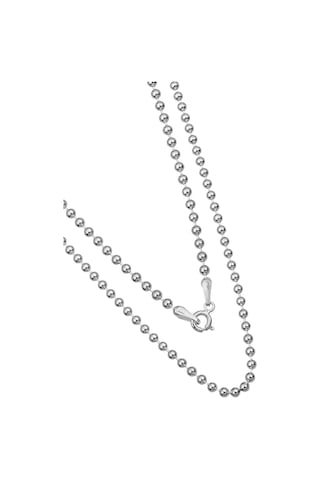 925 Ayar Gümüş Unisex Tırnak Makası Model Gümüş Top Zincir 2,5 Mm