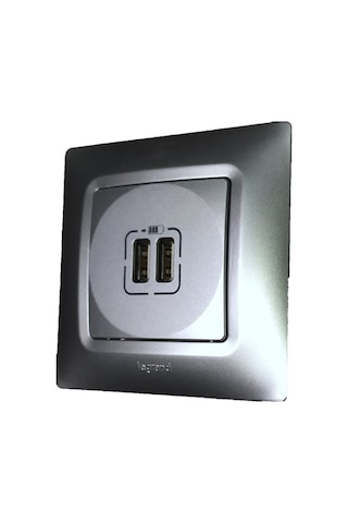 Salbei Alüminyum İkili Usb Şarj Prizi 767294