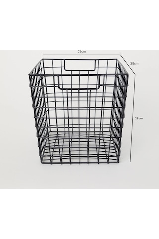 Metal Kafes Tel Dekoratif Grid Kare Sepet Wd-104