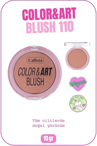 Callista Color Art Blush Toz Allık - 110 Blushing Pink