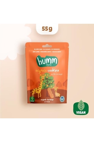 Organik Vegan Portakallı Kurabiye 55 Gr