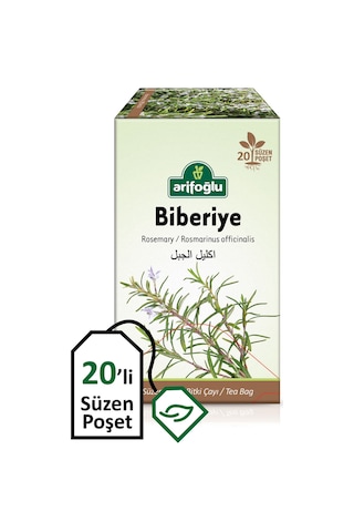 Arifoğlu Biberiye Bitki Süzen Poşet Çay 20'li