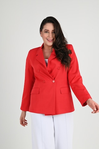 Kadın Astarlı Büyük Beden Blazer Ceket 0101-1 001