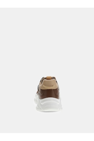 Guess Belluno Deri Erkek Sneaker Ayakkabı Fmpbeufal12 Kahverengi