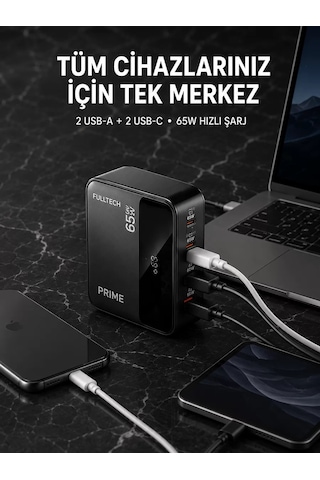 4 Portlu Gan Masaüstü Hızlı Şarj İstasyonu Renkli