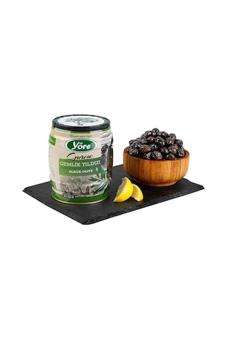 Gemlik Yıldızı Yağlı Sele Jumbo Siyah Zeytin 750 Gr Teneke