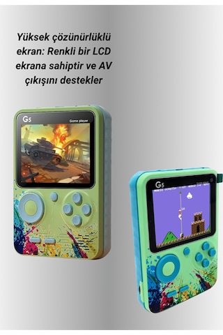 G5 - 187 - Tnabilir Retro Oyun Konsolu Çocuk Ve - Csmtex - Yetişkinler İçin