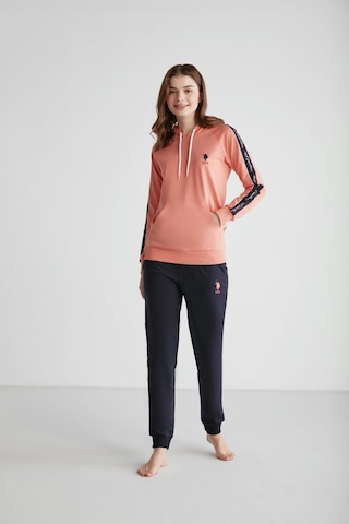 U.s. Polo Assn. 16946 Kadın Kapşonlu Pijama Takımı SOMON