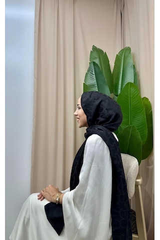 Aminenesil Aerobin Jakar Şal Bej - Krem - Siyah
