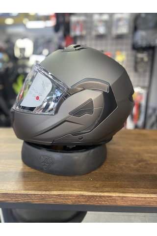Fastflıp Kask Mat Antrasit Gri Motozilla