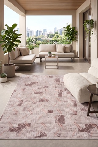 Villadia Home Textile Modern Desen Emboss Baskılı Dekoratif Kaymaz Taban Yıkanabilir Halı Yolluk Elit Şık Salon Oturma Odası Mutfak Koridor Antre Yatak Odası Halısı Yolluk Vdht4050vizon Vdh4050vizon