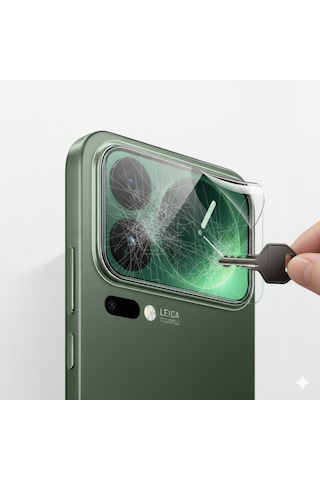 Xiaomi 17 Pro Max Uyumlu Arka Mini Ekran 3 Adet Ekran Koruyucu Nano Jelatin