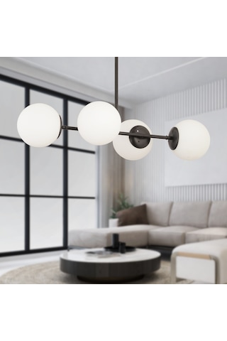 Apliqa Lema Modern Yemek Masası Üstü Yatak Odası Salon Avize 4'lü